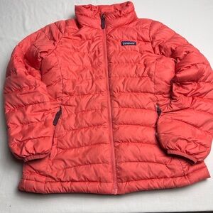 Patagonia Orange Puffer Jacket